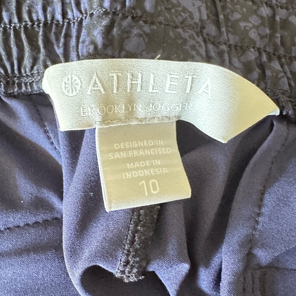 Athleta Brooklyn Jogger Blue Python Print Pants-S… - image 4